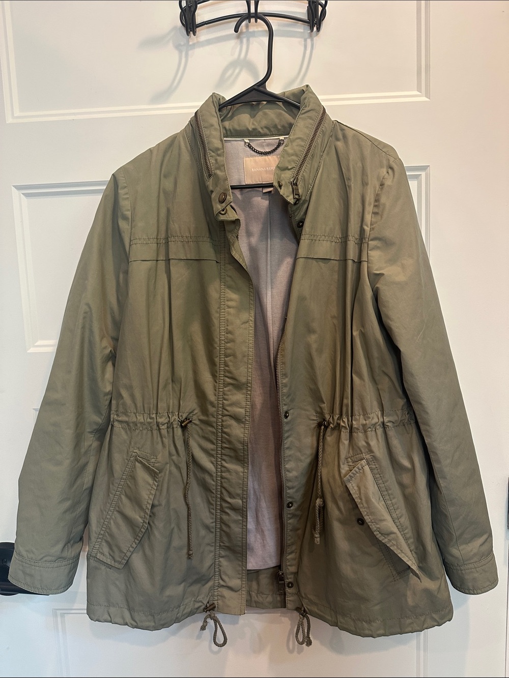 Banana Republic Olive Green Rain Jacket